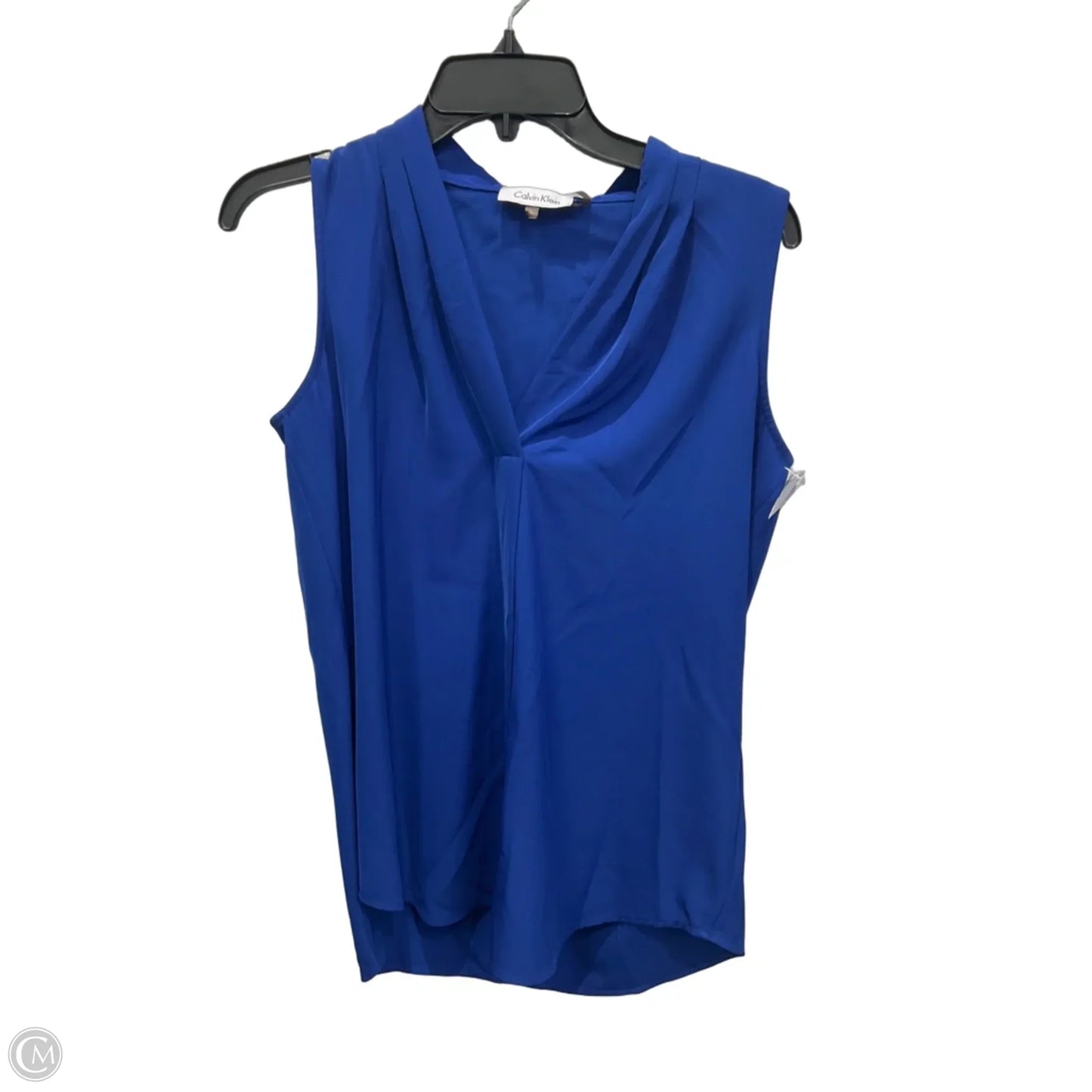 Top Short Sleeve By Calvin Klein In Blue, Size: S