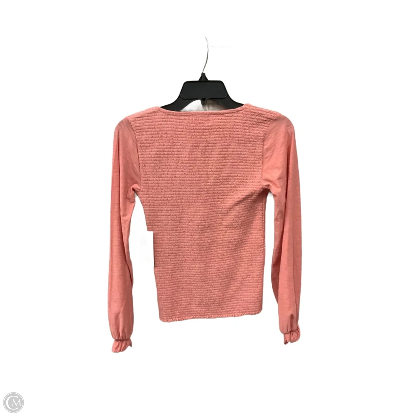 Top Long Sleeve By Nation In Coral, Size: Xs