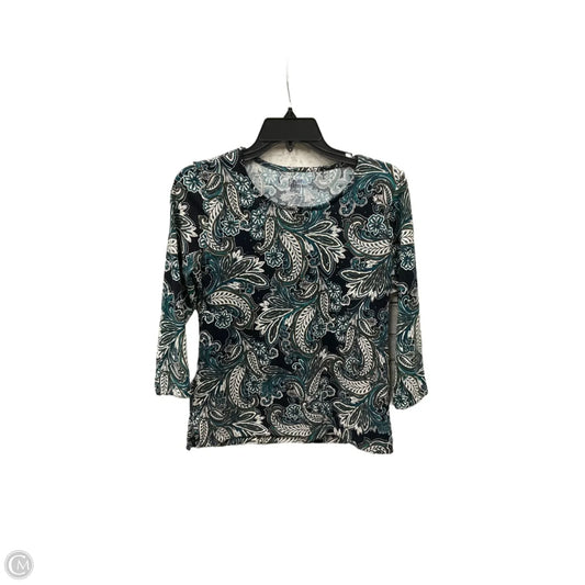 Top Long Sleeve By Croft And Barrow In Green, Size: Xsp