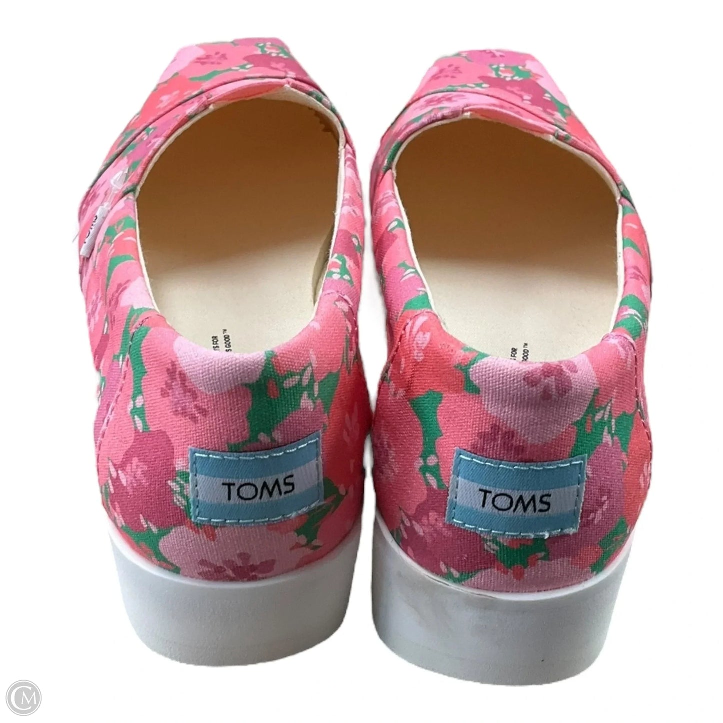 Shoes Heels Platform By Toms In Floral Print, Size: 8