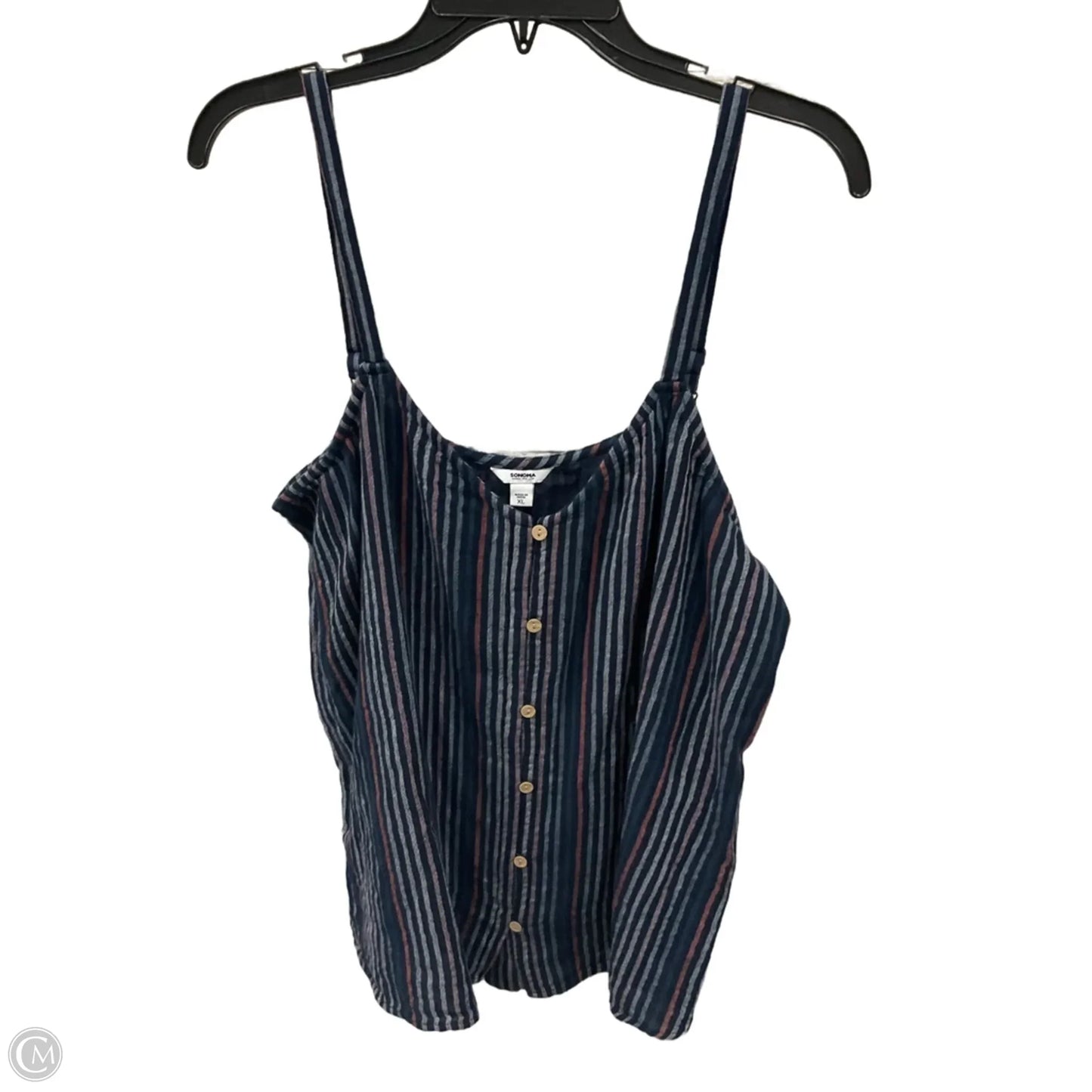 Top Sleeveless By Sonoma In Blue, Size: Xl