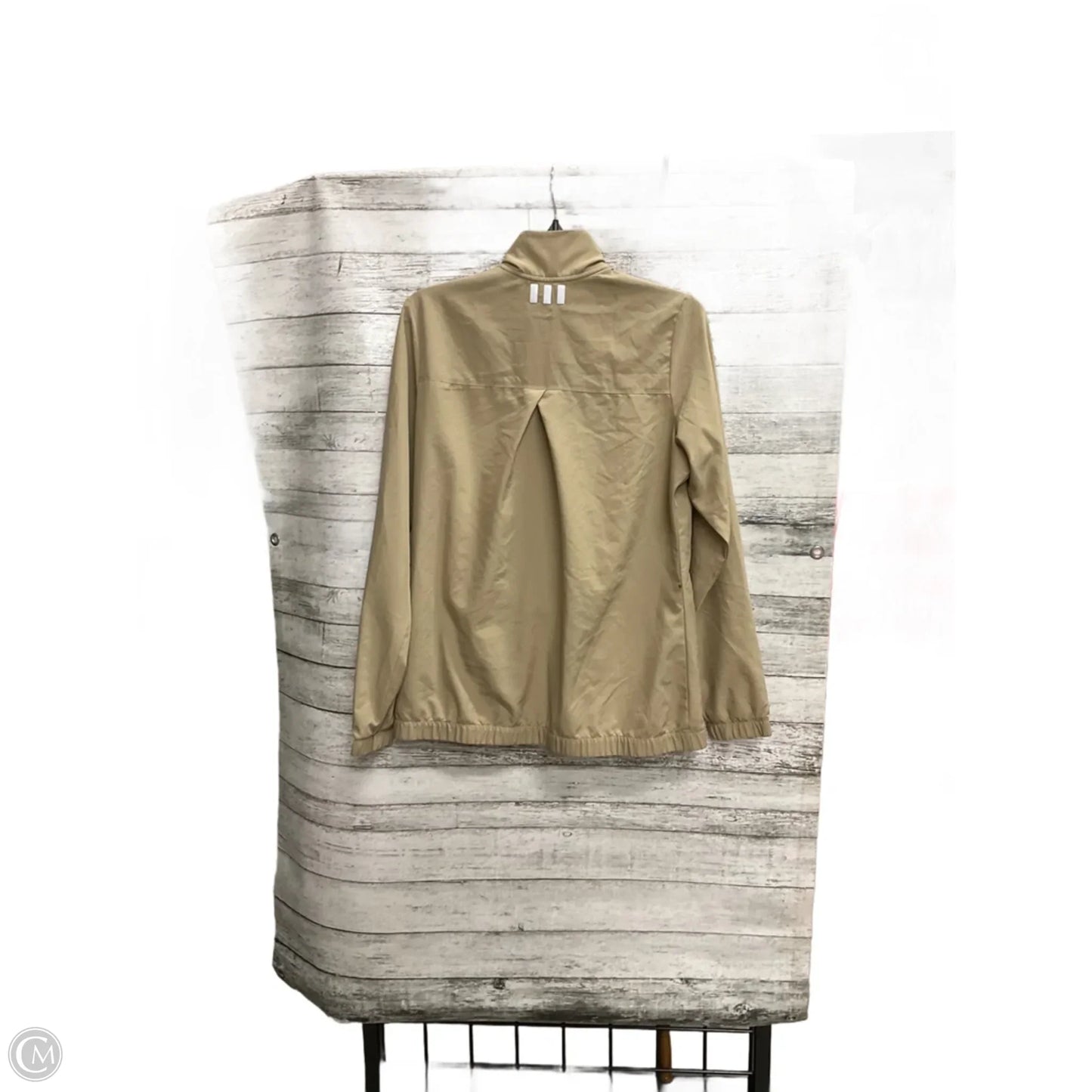Athletic Jacket By Adidas In Tan, Size: M