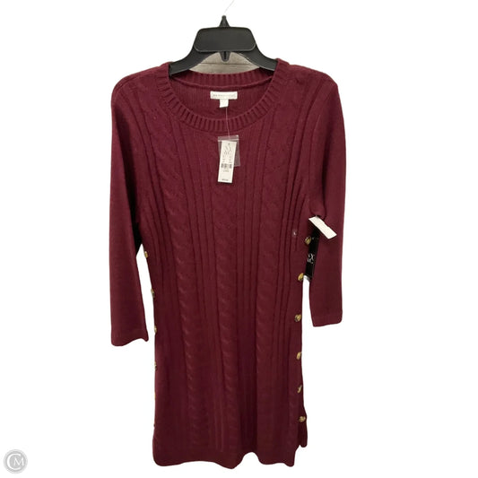 Dress Sweater By New York And Co In Red, Size: L