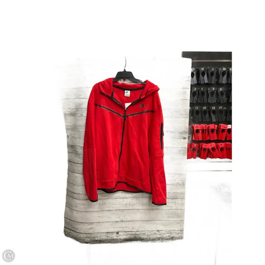 Athletic Jacket By Nike Apparel In Red, Size: Xl