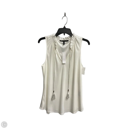 Top Sleeveless By White House Black Market In White, Size: M