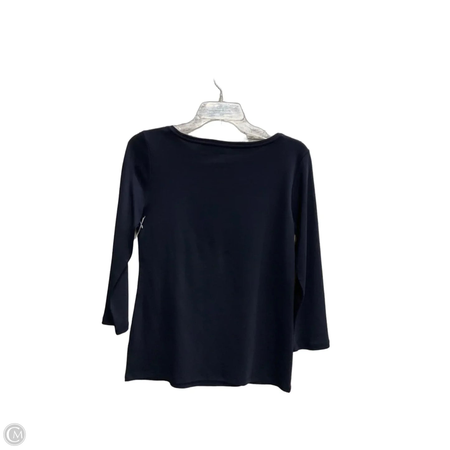 Top Long Sleeve Basic By Talbots In Blue, Size: S