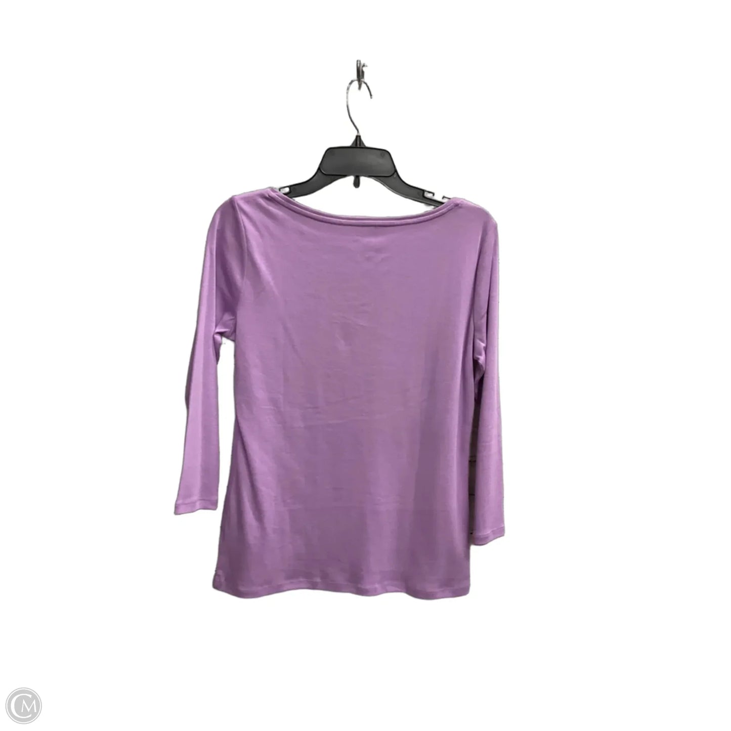 Top Long Sleeve Basic By Talbots In Purple, Size: S
