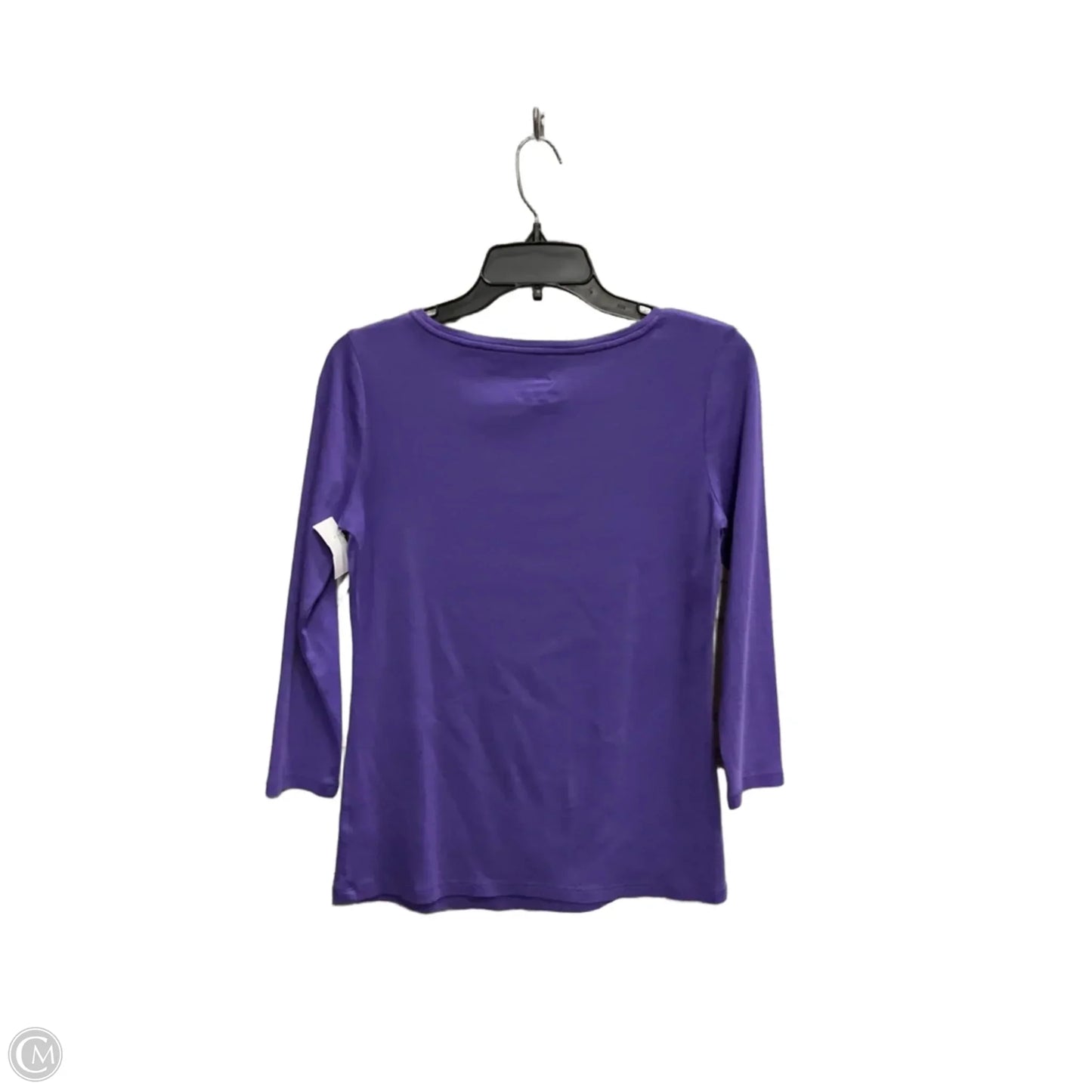 Top Long Sleeve Basic By Talbots In Purple, Size: S