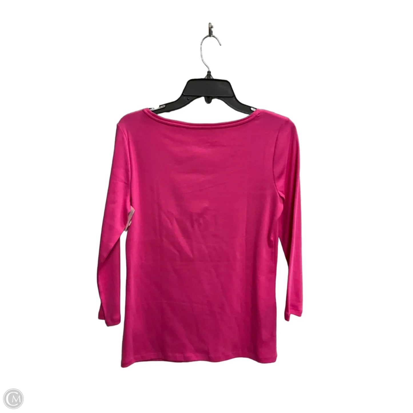 Top Long Sleeve Basic By Talbots In Pink, Size: S