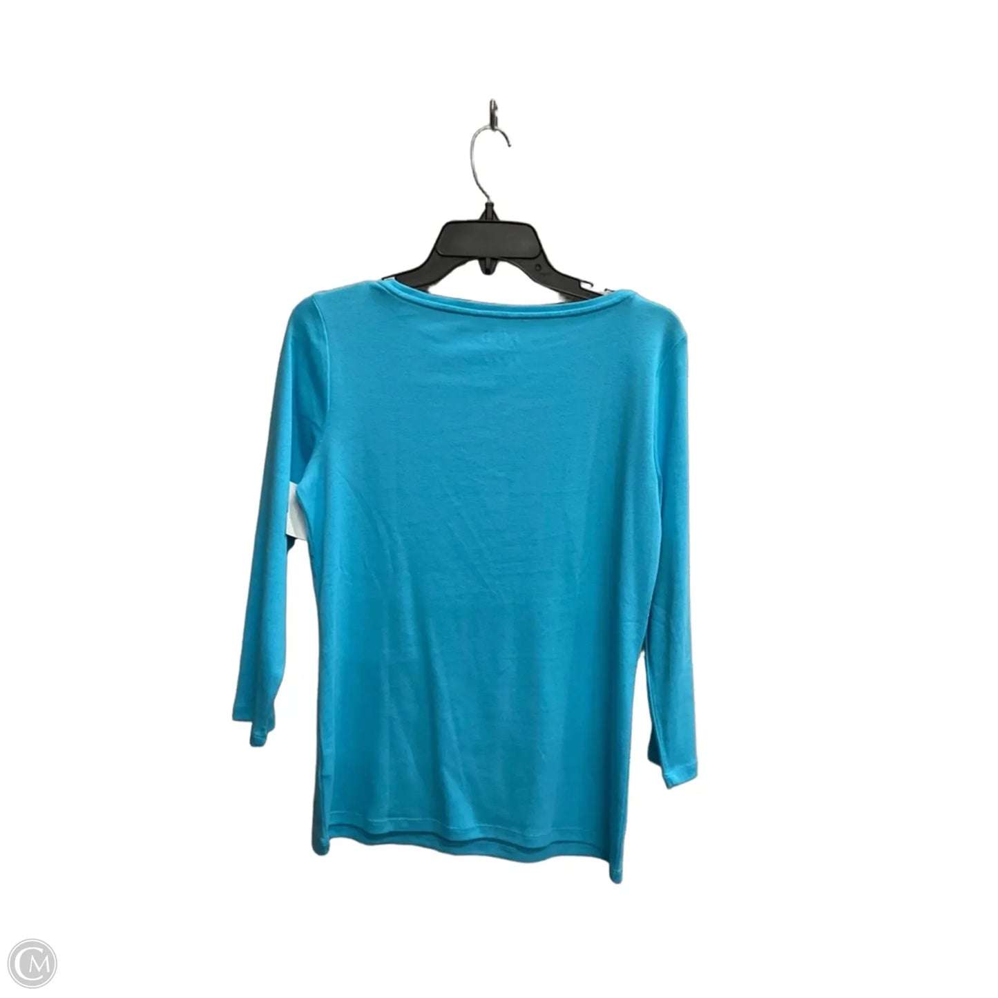 Top Long Sleeve Basic By Talbots In Blue, Size: S