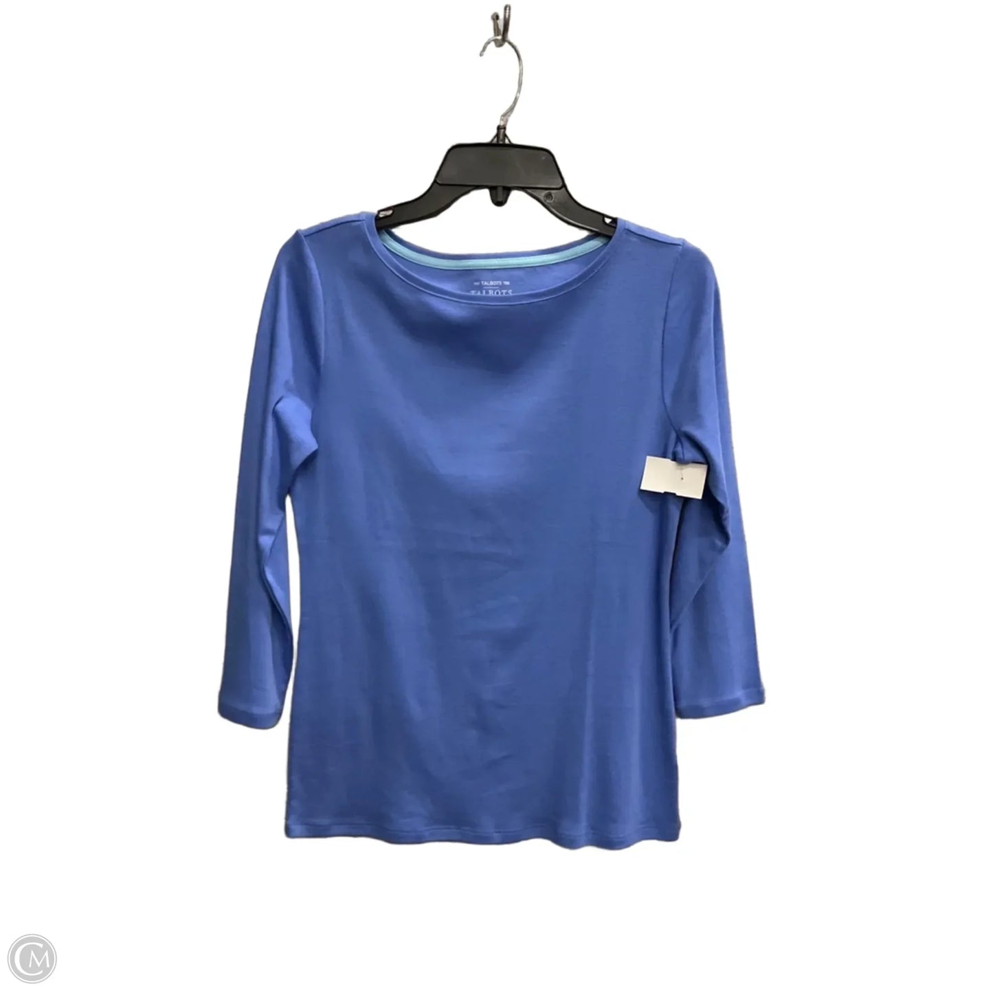Top Long Sleeve Basic By Talbots In Blue, Size: S