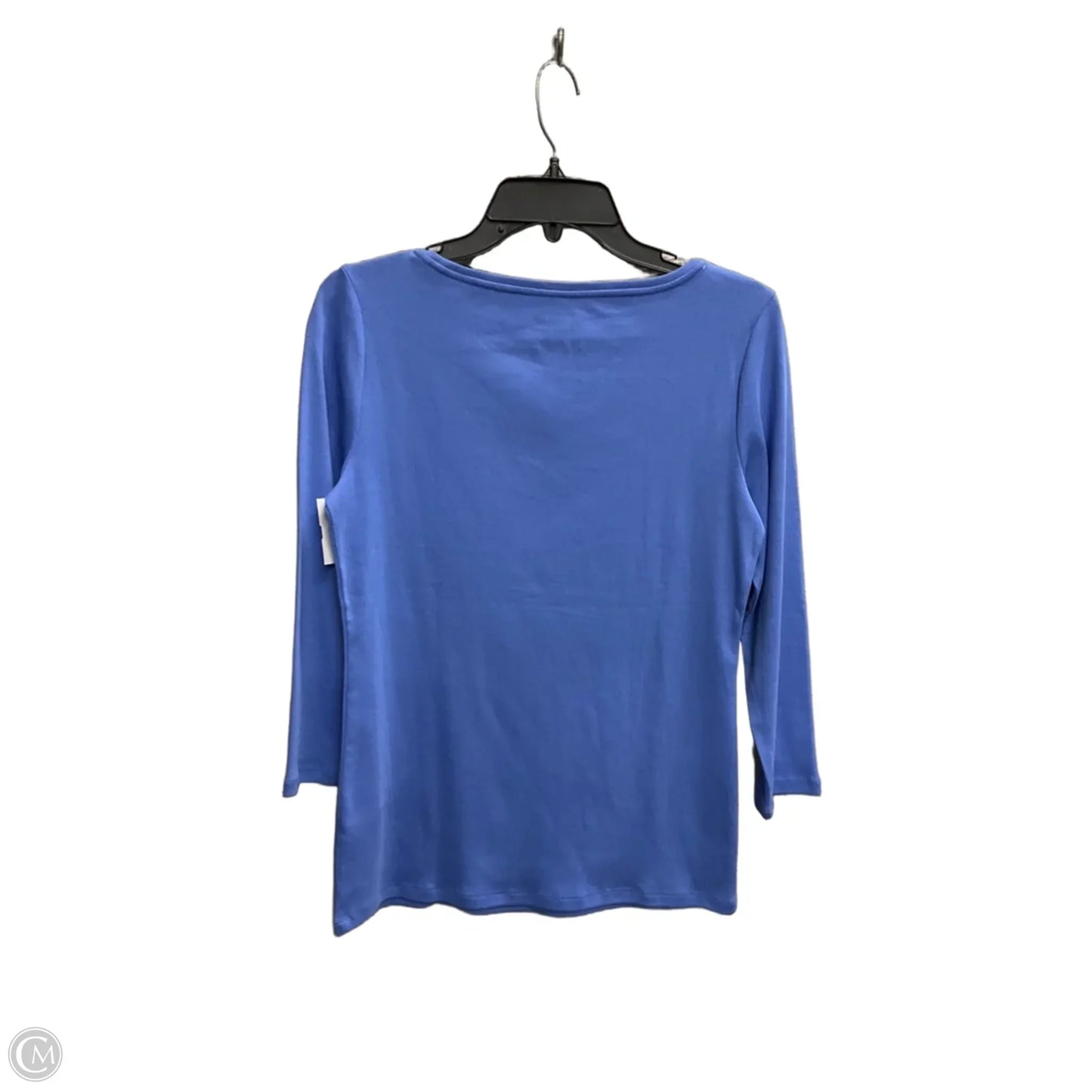 Top Long Sleeve Basic By Talbots In Blue, Size: S