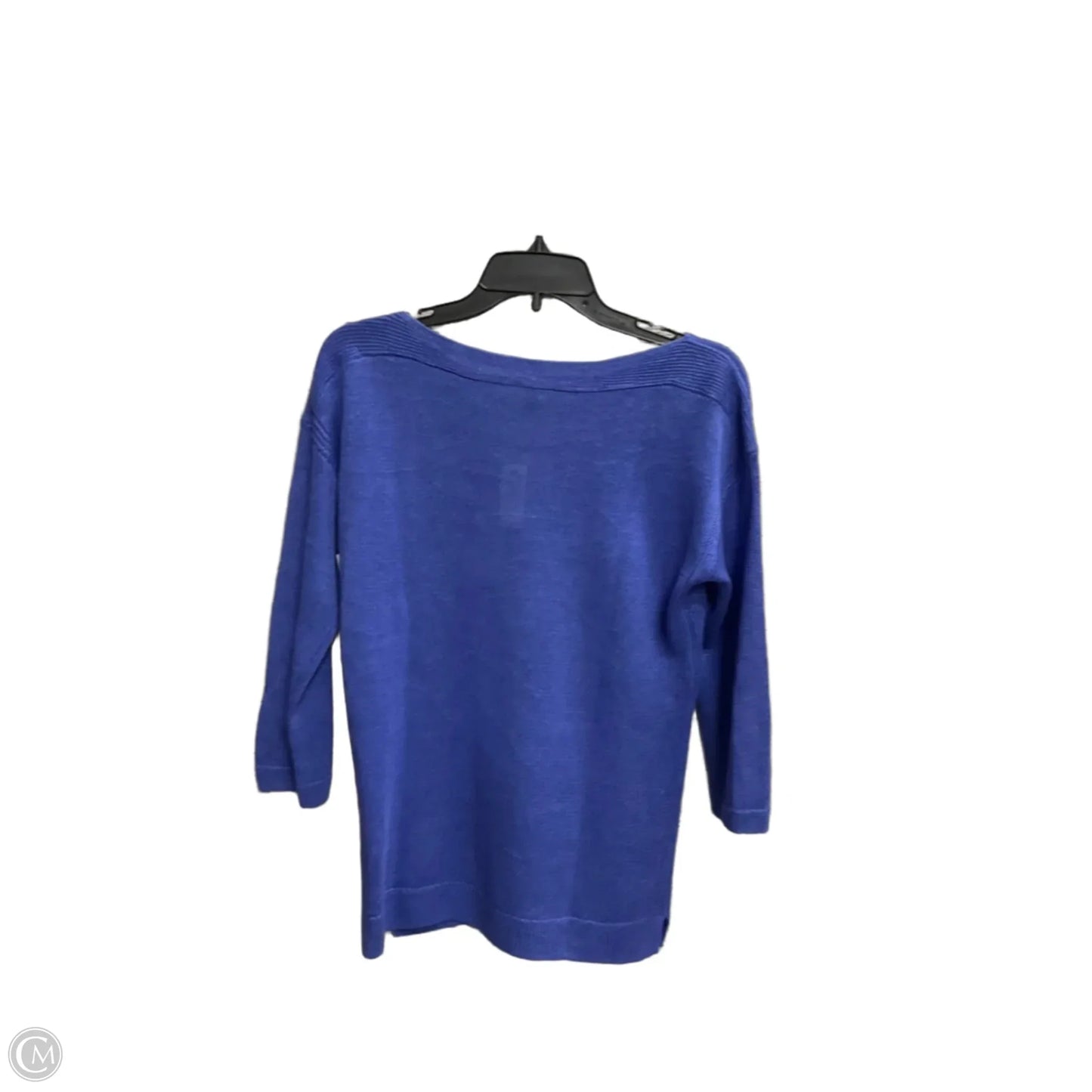 Top 3/4 Sleeve By Talbots In Blue, Size: Mp