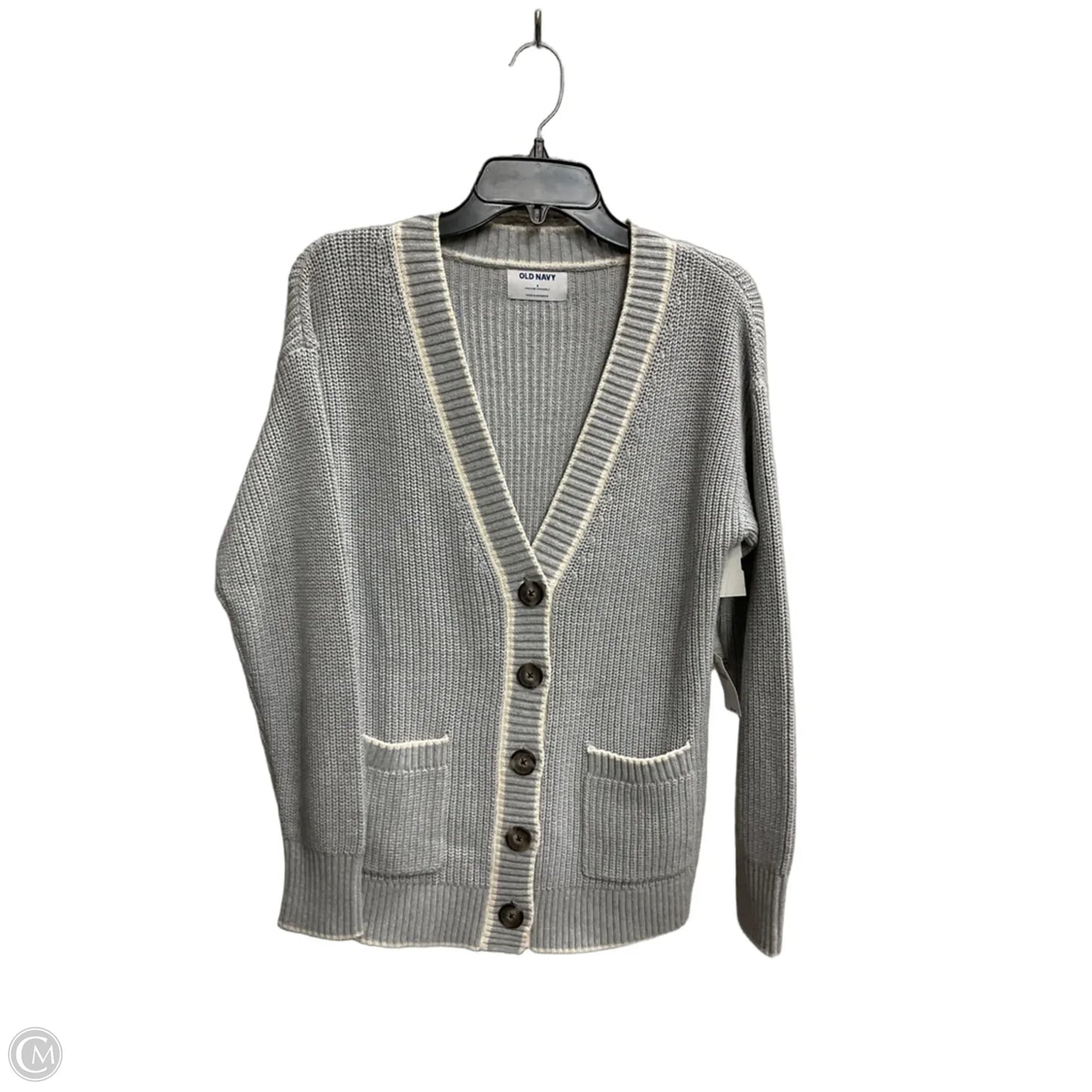 Sweater Cardigan By Old Navy In Grey, Size: S