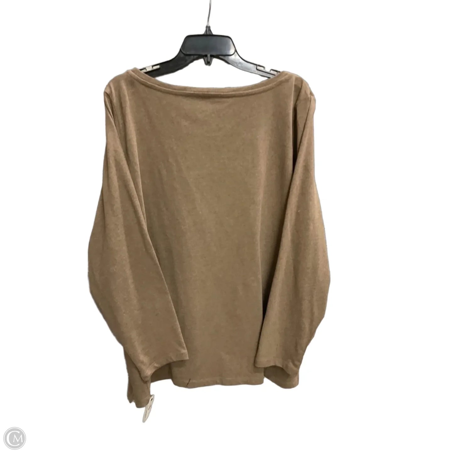 Top Long Sleeve By Talbots In Brown, Size: 1x