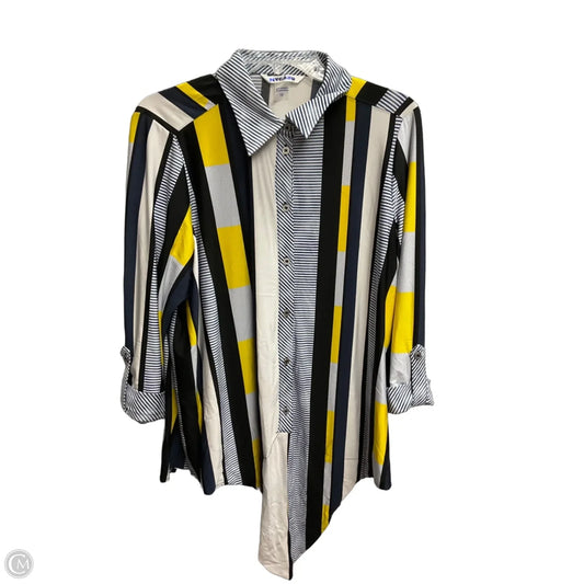 Blouse Long Sleeve By Nygard Peter In Multi-colored, Size: 1x