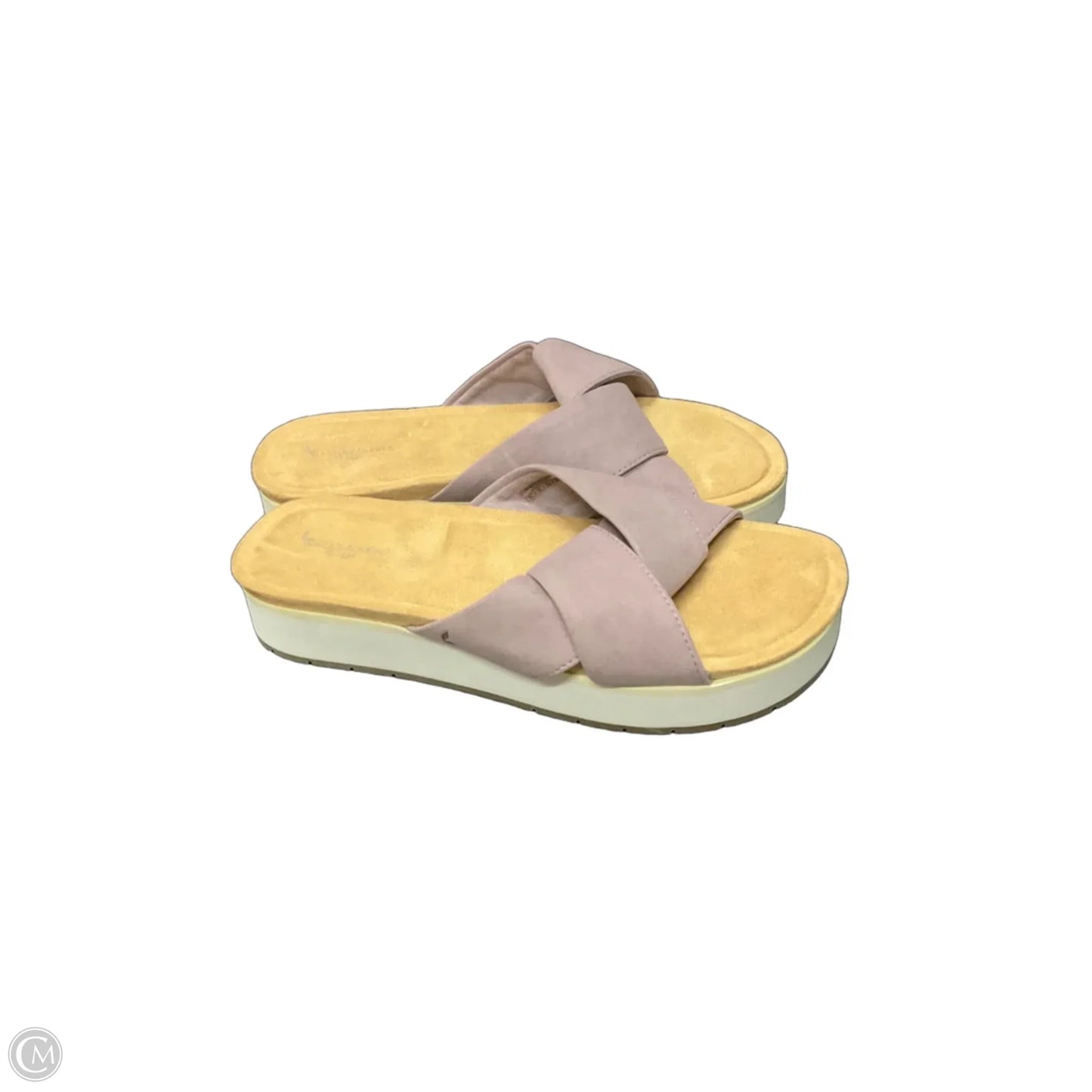 Sandals Flats By Koolaburra By Ugg In Purple & Tan, Size: 7.5