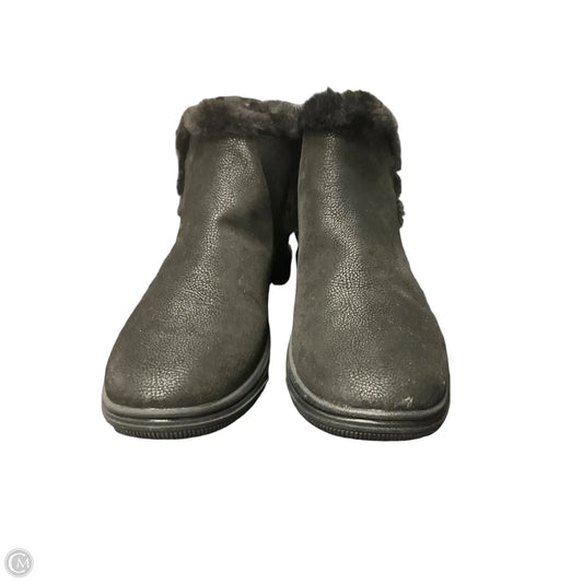 Boots Ankle Flats By Clarks In Black, Size: 11