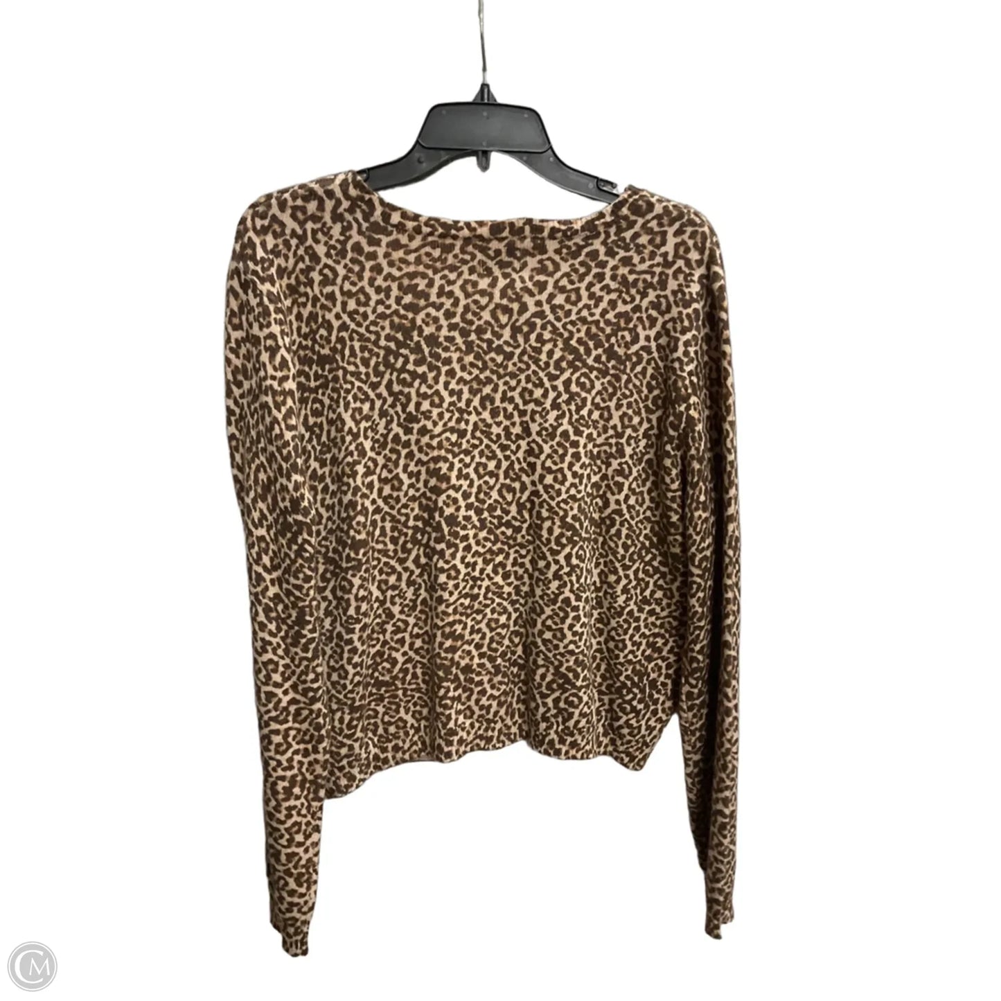 Cardigan By La Hearts In Animal Print, Size: Xl