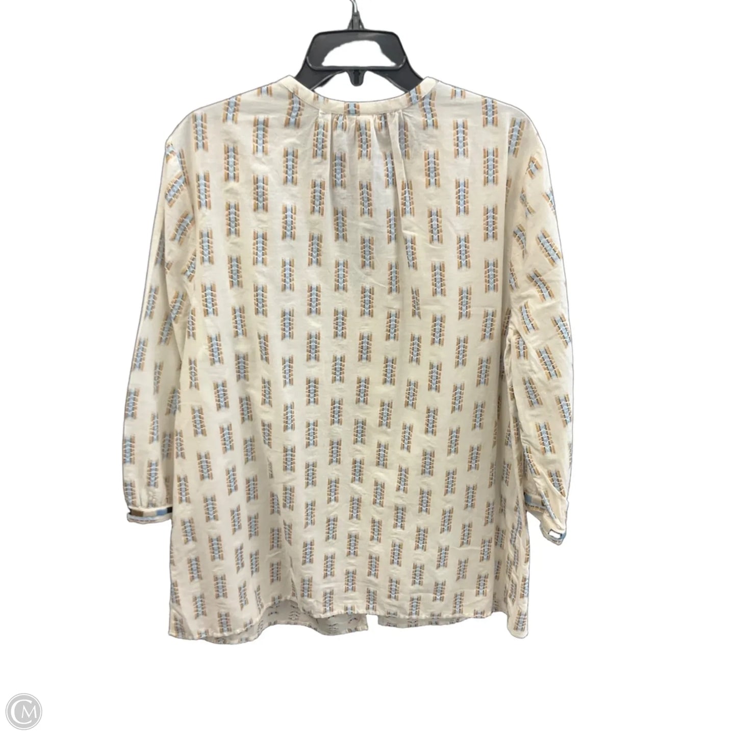 Blouse 3/4 Sleeve By Pure Jill In Tan, Size: Xl
