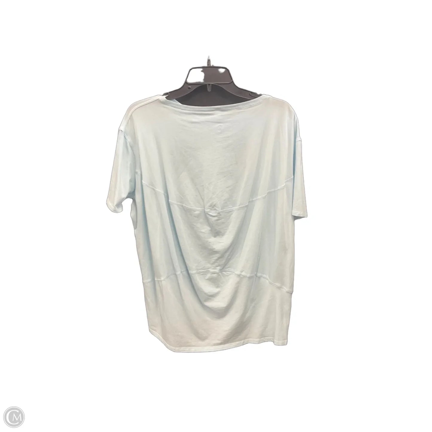 Athletic Top Short Sleeve By Lululemon In Blue, Size: M