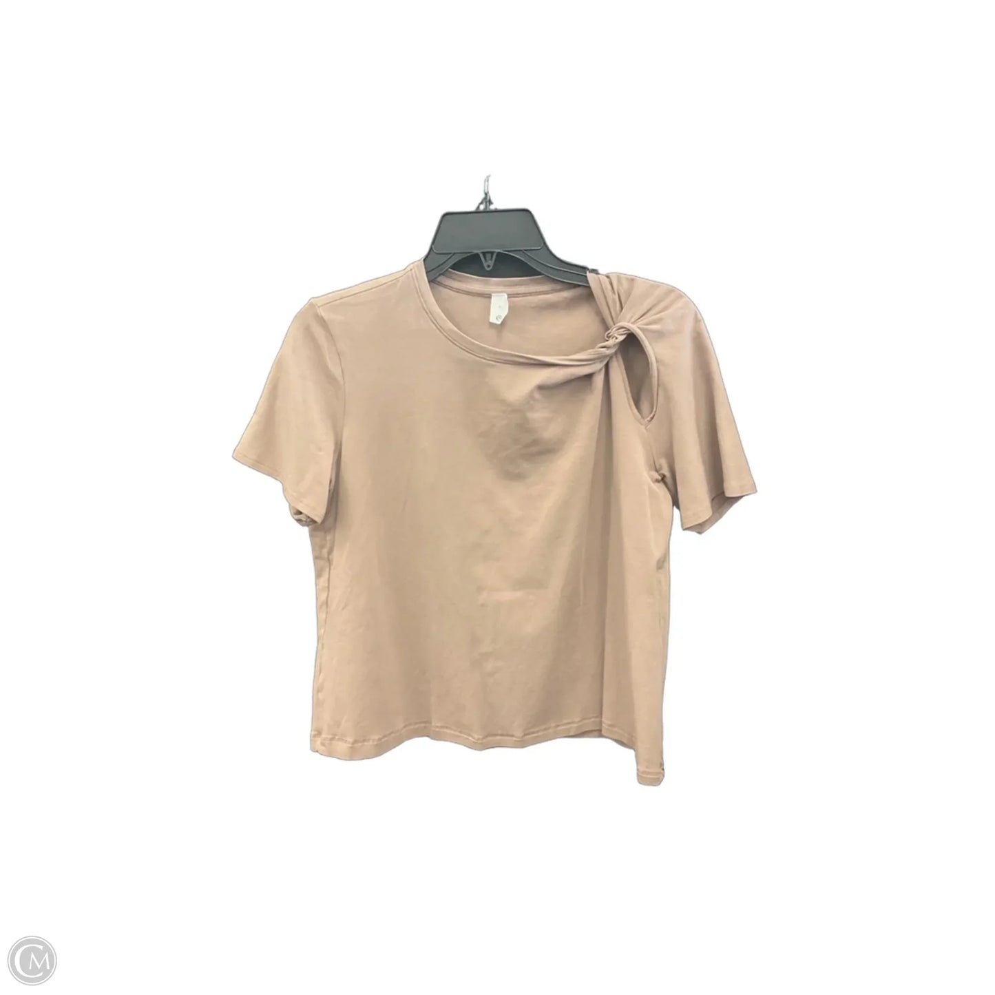Athletic Top Short Sleeve By Lululemon In Brown, Size: M