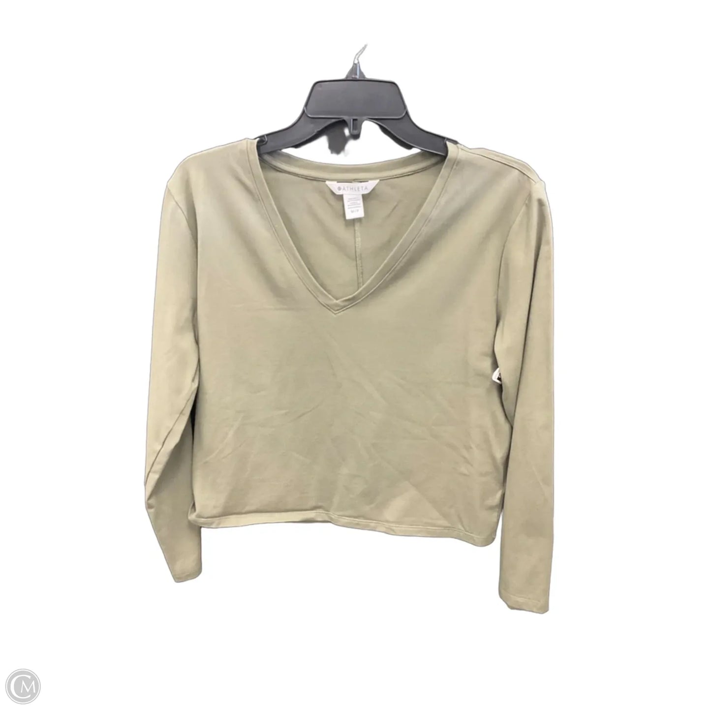 Athletic Top Long Sleeve Crewneck By Athleta In Green, Size: Mp