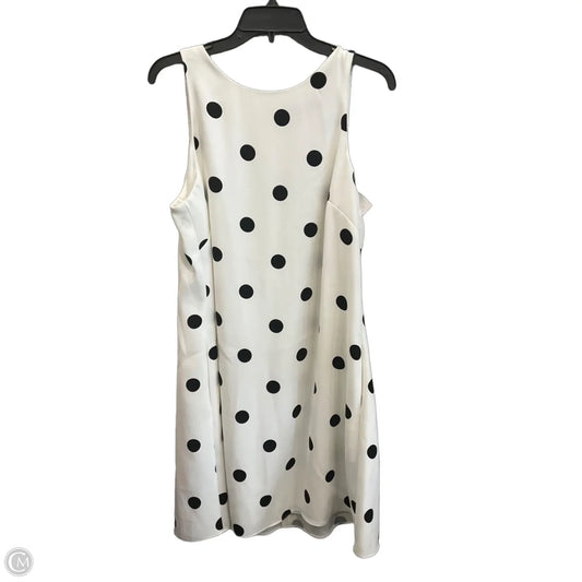 Dress Casual Midi By Lauren By Ralph Lauren In Black & White, Size: Xl