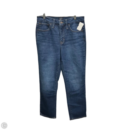 Jeans Straight By J. Crew In Blue Denim, Size: 6