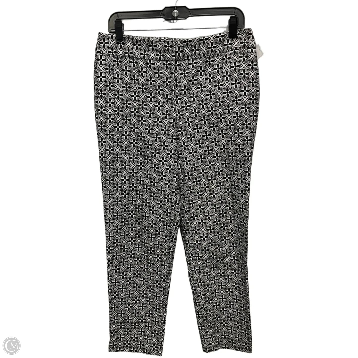 Pants Cropped By Talbots In Black & White, Size: 10