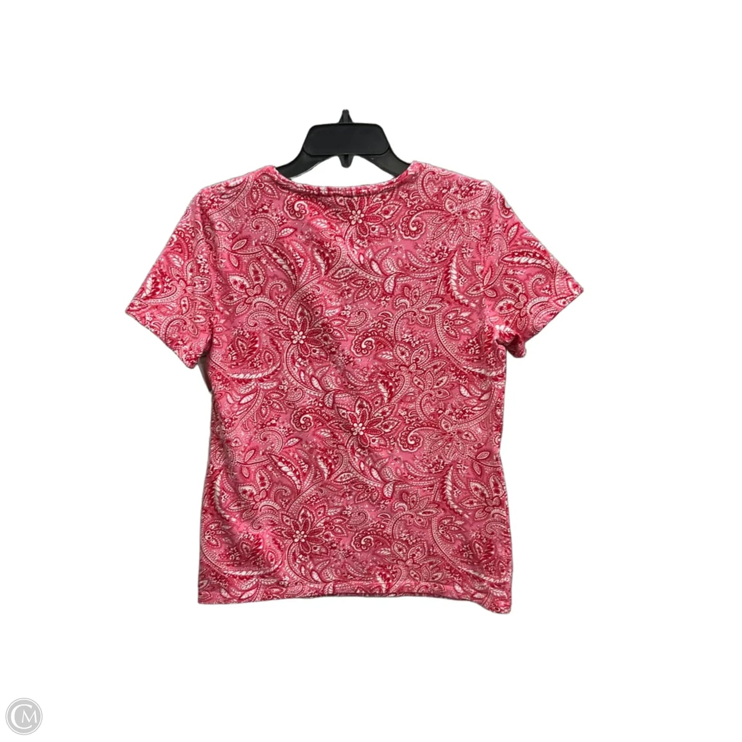 Top Short Sleeve By Talbots In Pink, Size: M