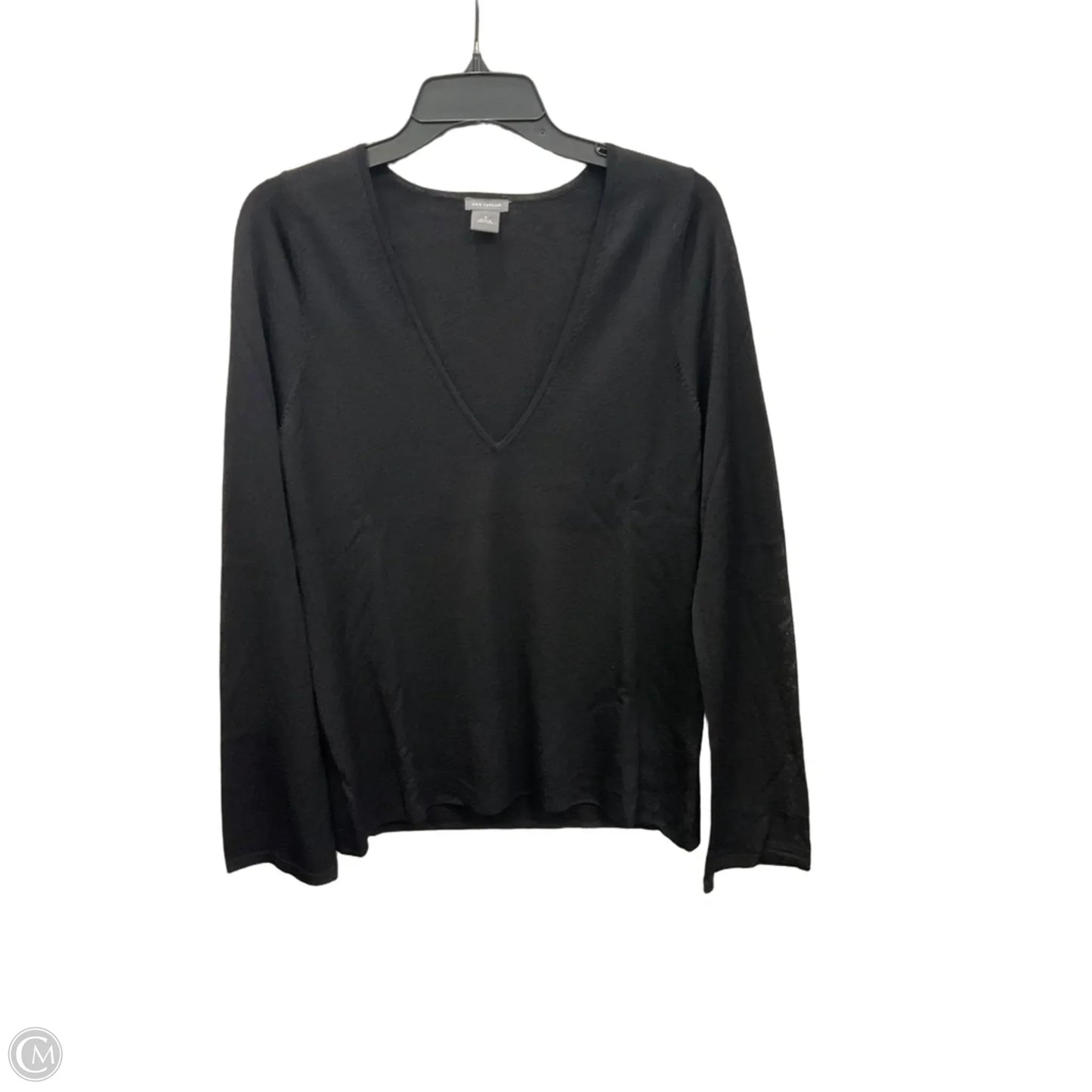 Top Long Sleeve By Ann Taylor In Black, Size: S