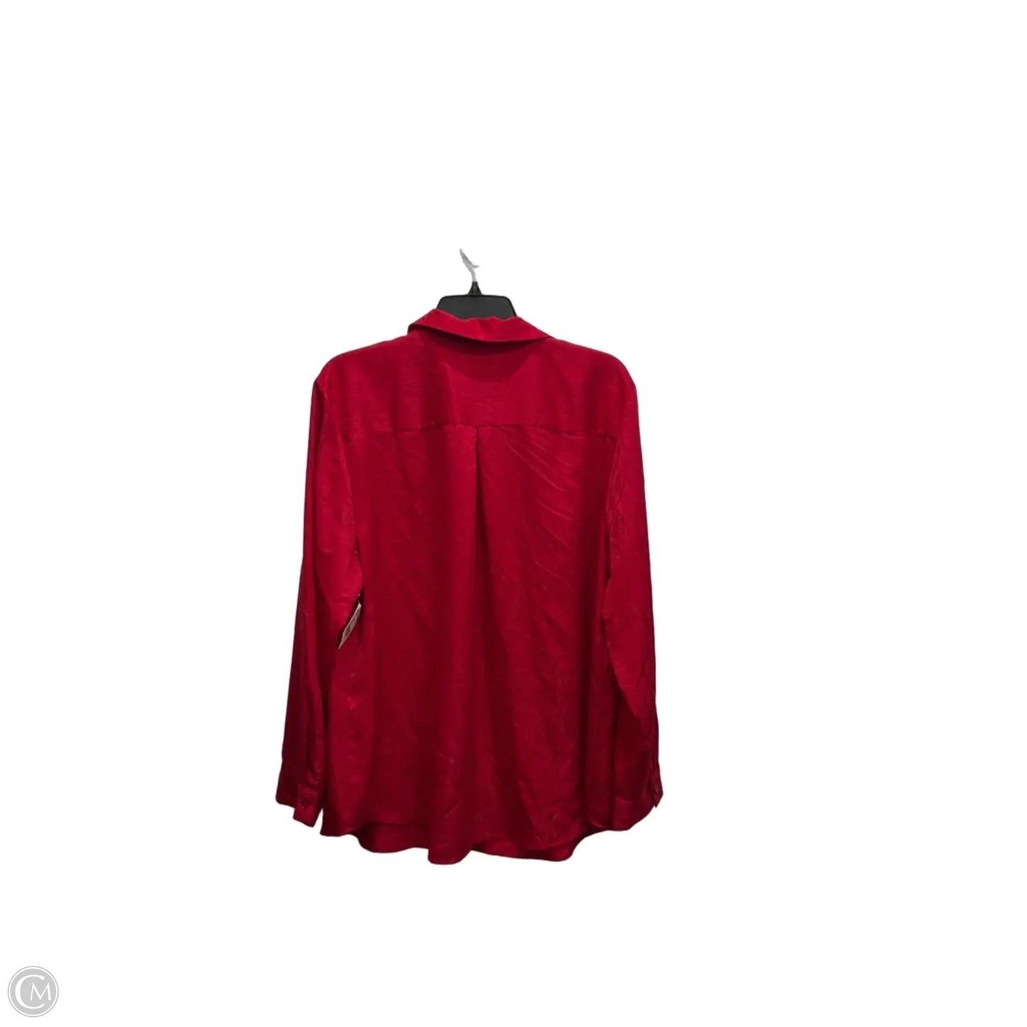 Blouse Long Sleeve By Chicos In Red, Size: Xl