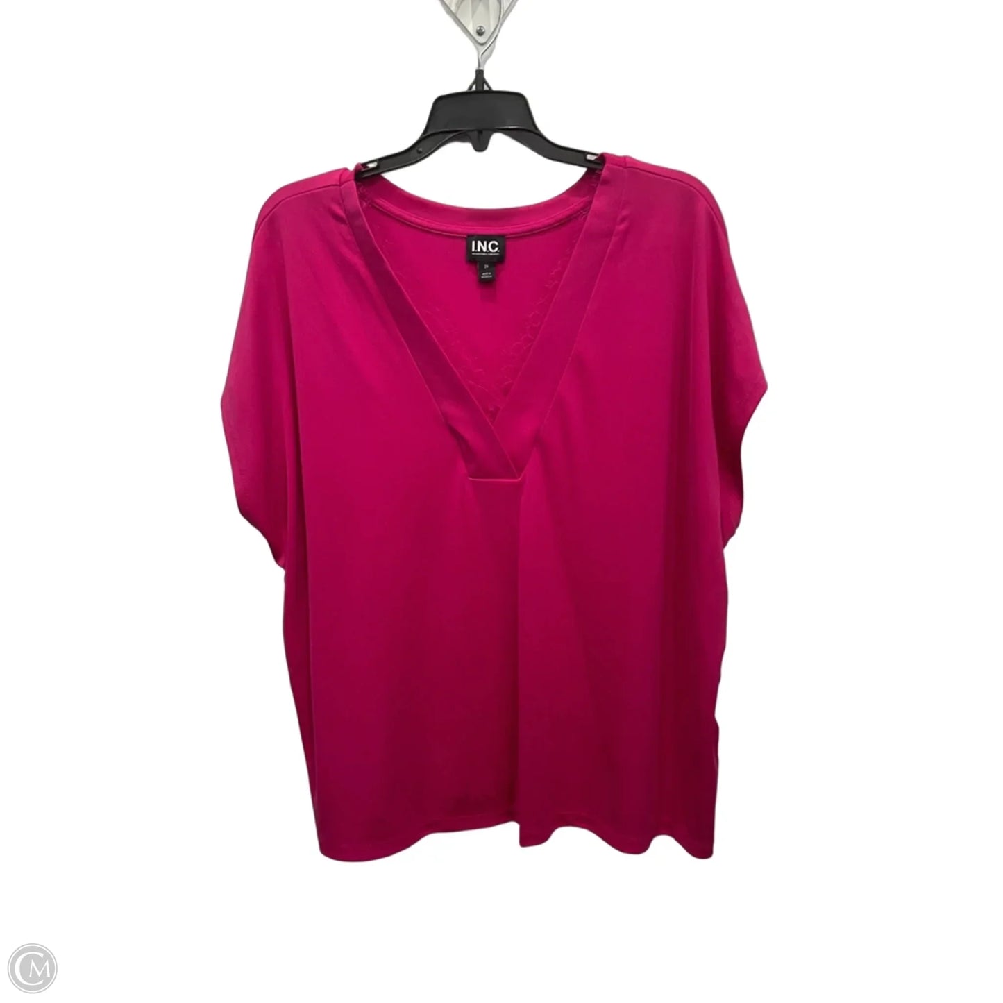 Top Sleeveless By International Concepts In Pink, Size: 2x