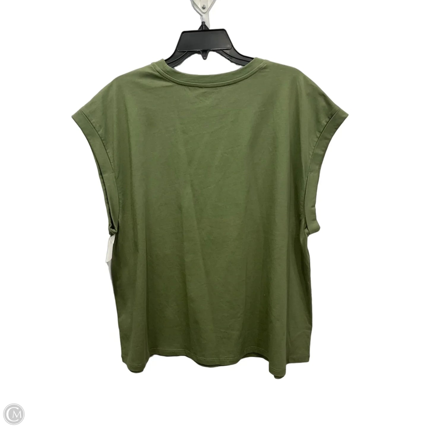 Top Sleeveless By International Concepts In Green, Size: 2x