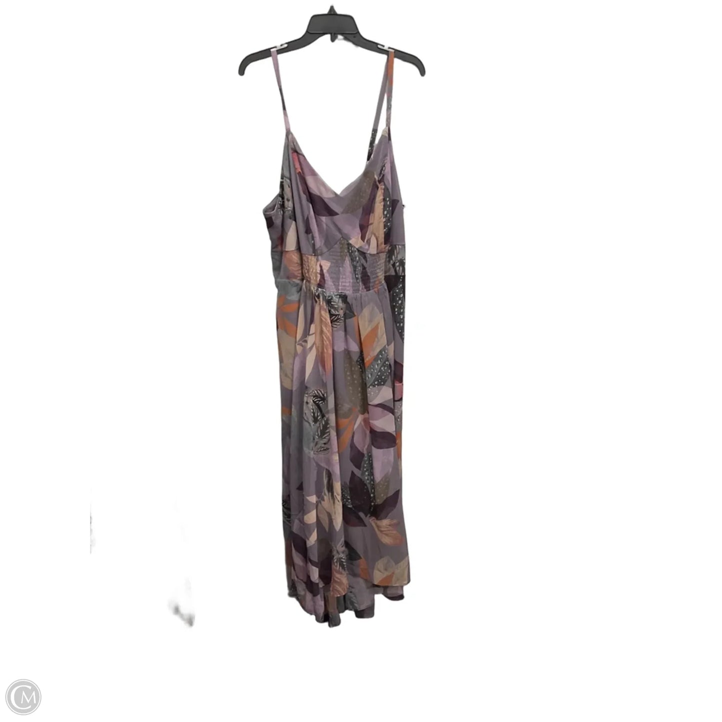Dress Casual Maxi By City Chic In Grey & Purple, Size: L