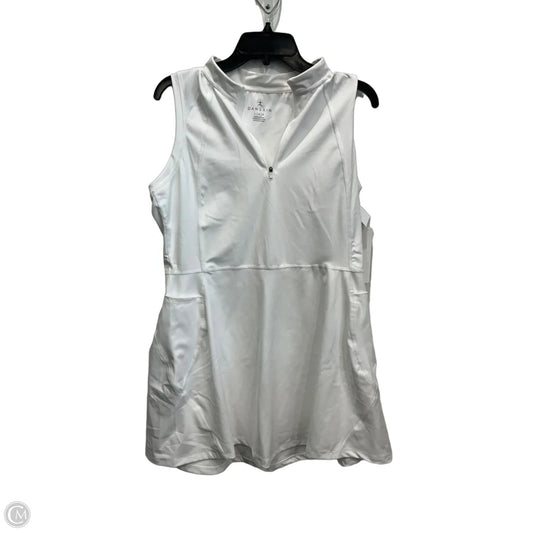 Athletic Dress By Danskin In White, Size: L