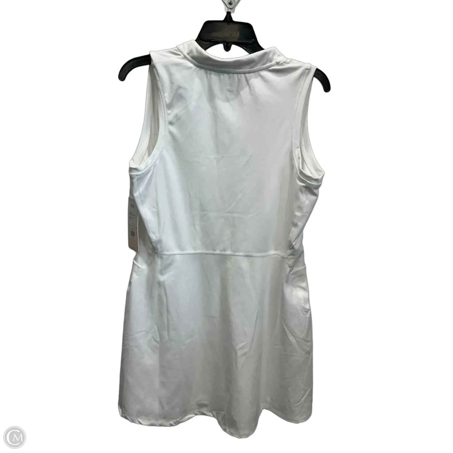 Athletic Dress By Danskin In White, Size: L