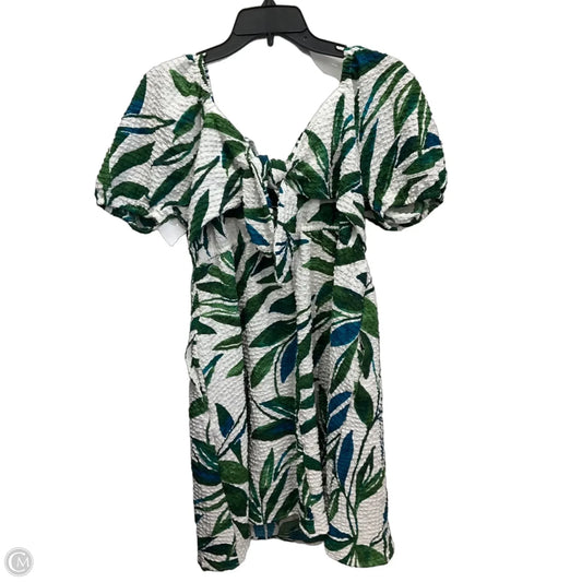 Dress Casual Midi By Time And Tru In Blue & Green, Size: S