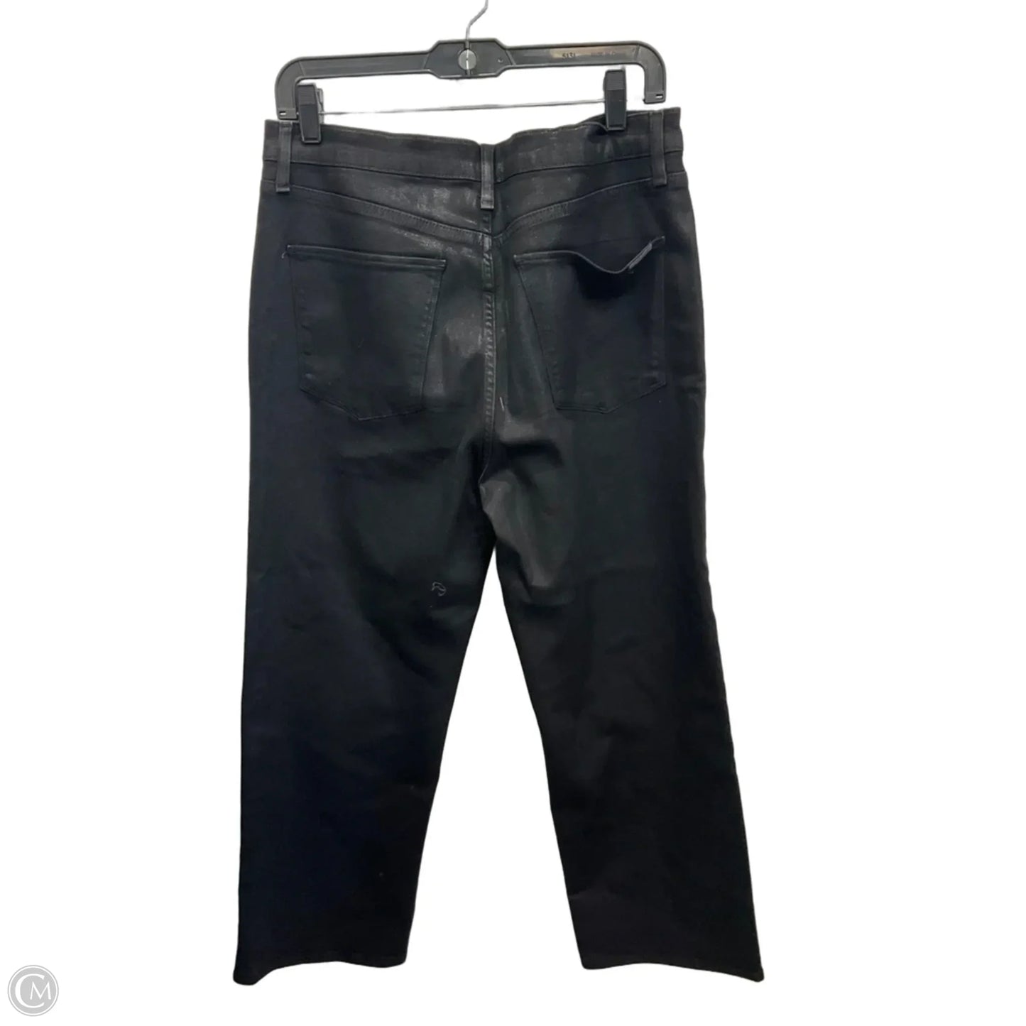 Jeans Wide Leg By Hudson In Black Denim, Size: 10