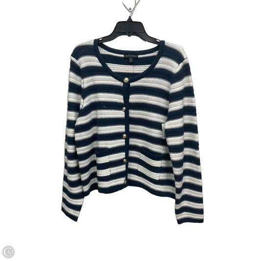 Cardigan By Saks Fifth Avenue In Striped Pattern, Size: Xl