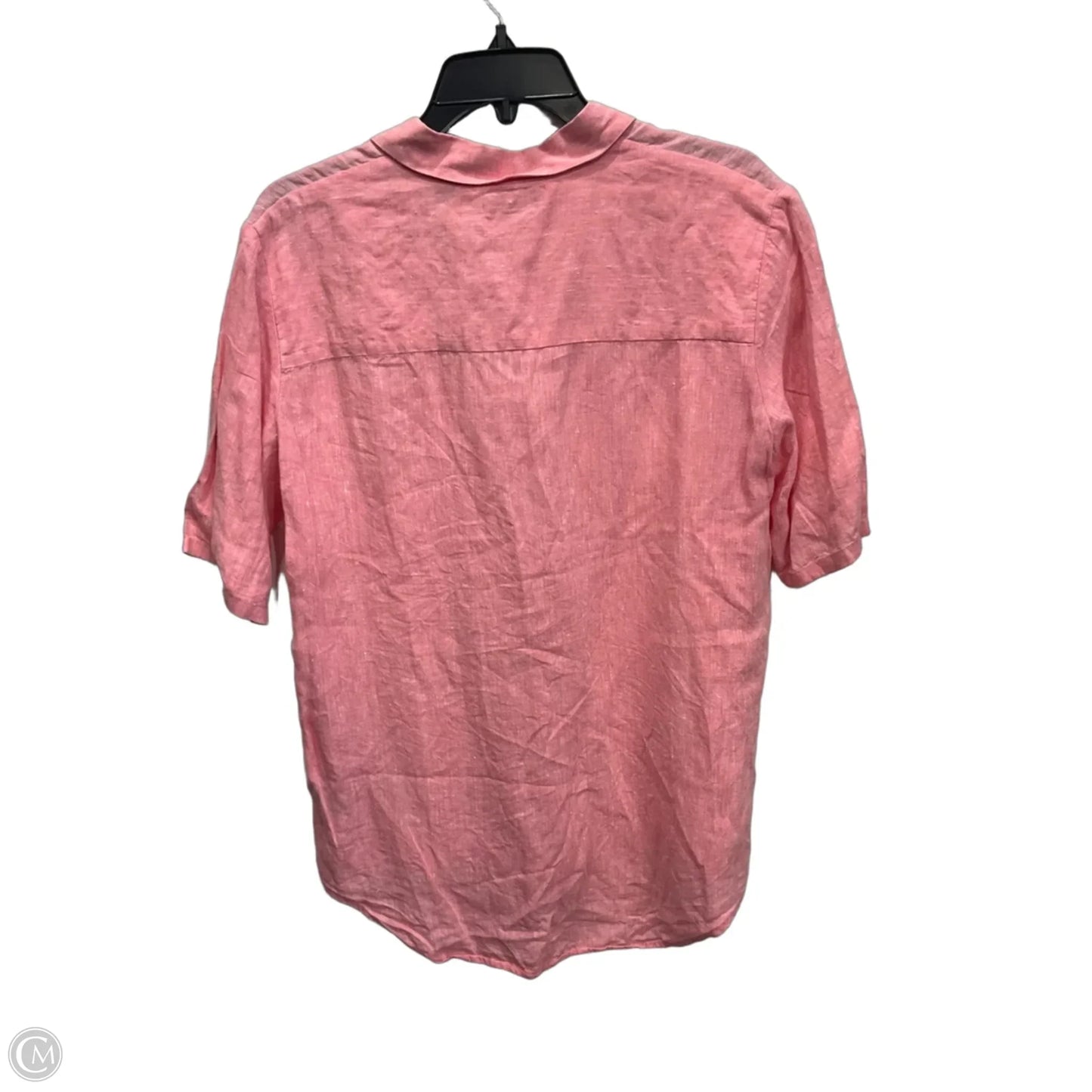 Blouse Designer By Facconnable In Pink, Size: L