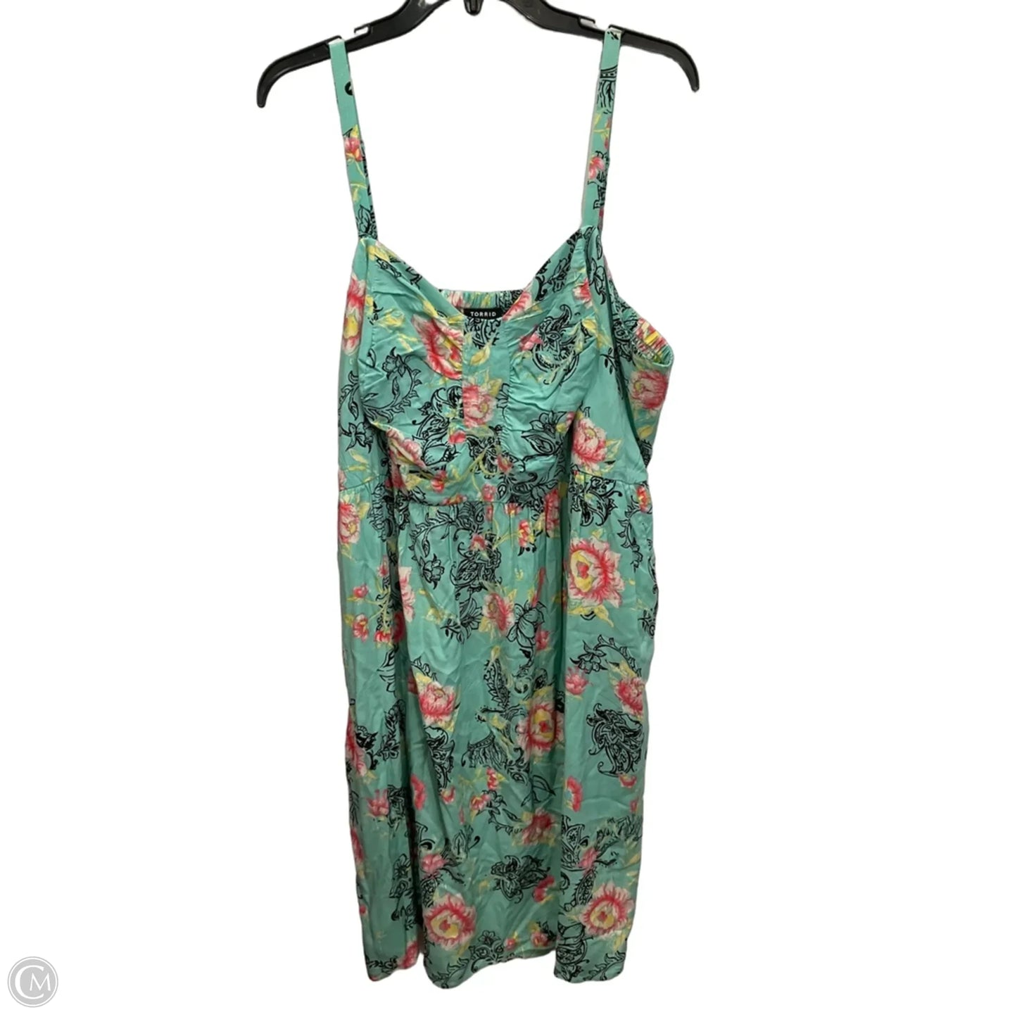Dress Casual Short By Torrid In Green, Size: 3x