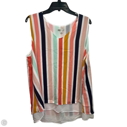 Top Sleeveless By Cato In Multi-colored, Size: Xl