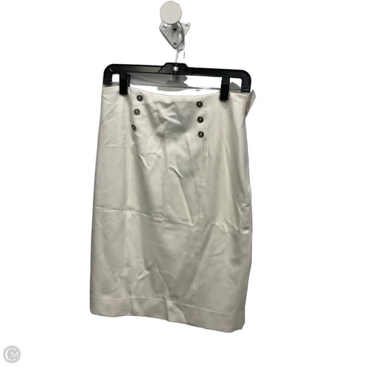 Skirt Midi By White House Black Market In Cream, Size: 6