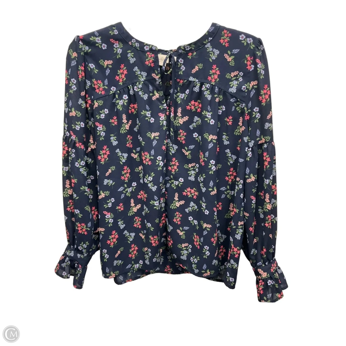 Top Long Sleeve By Loft In Floral Print, Size: Mp