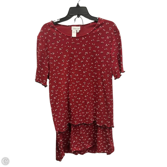 Skirt Set 2pc By Coldwater Creek In Black & Red, Size: 14p