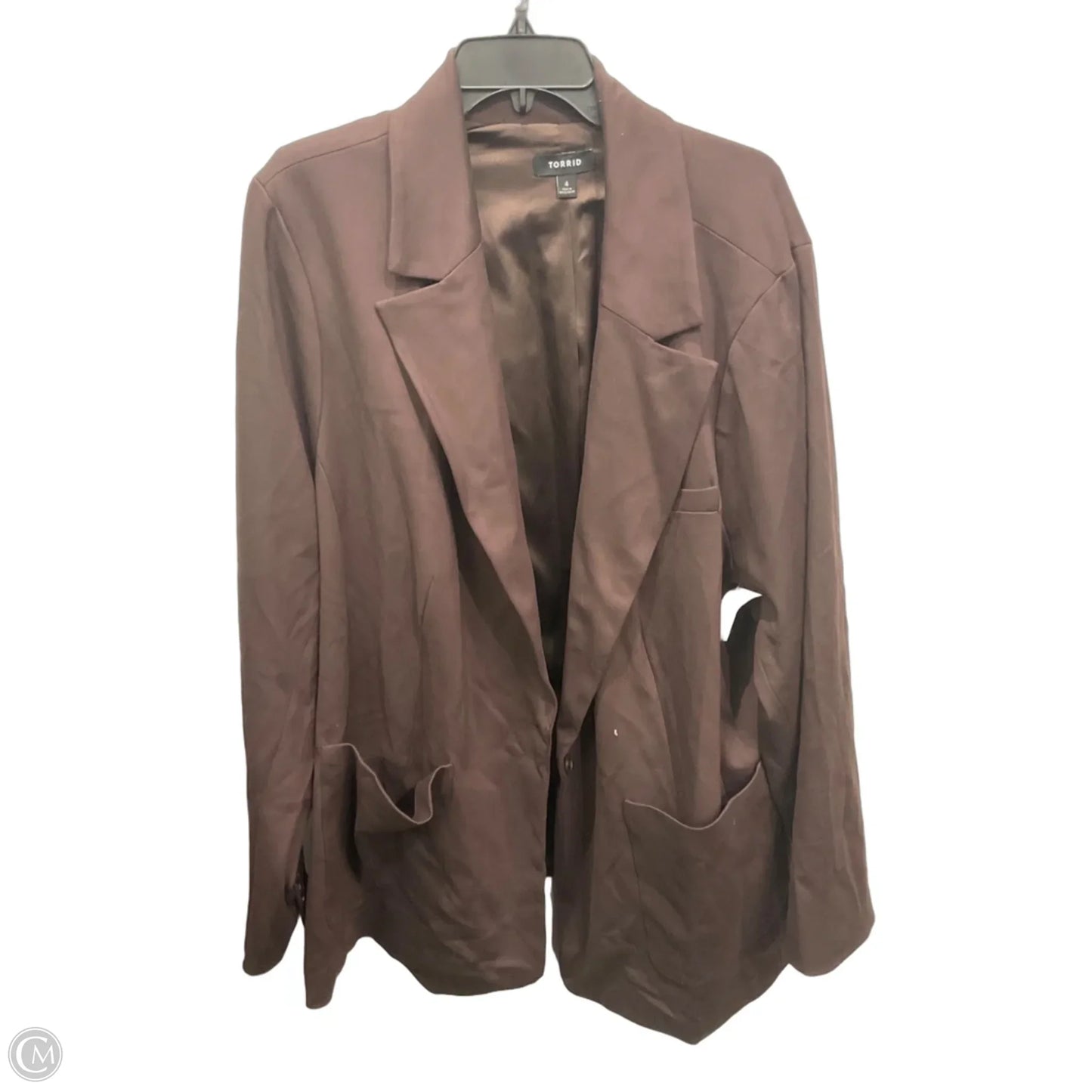 Blazer By Torrid In Brown, Size: 4x