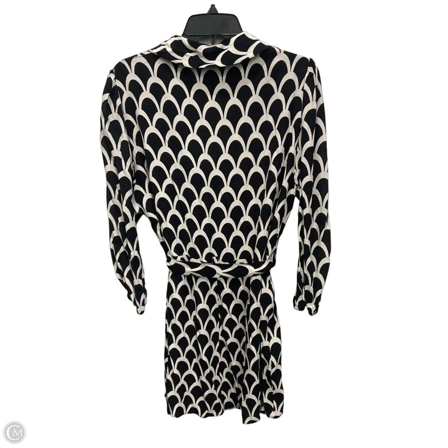 Dress Casual Midi By Zara In Black & White, Size: Xl
