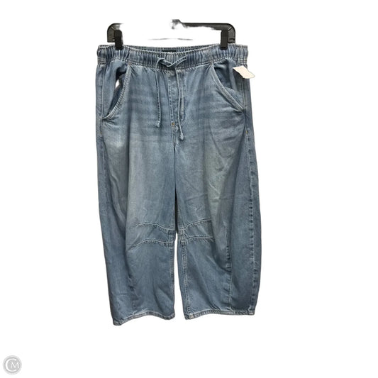 Jeans Cropped By Gap In Blue Denim, Size: 8p